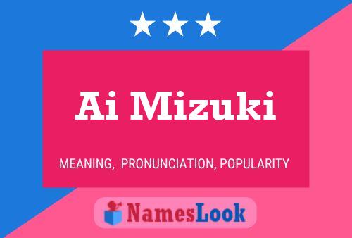 Ai Mizuki Name Poster