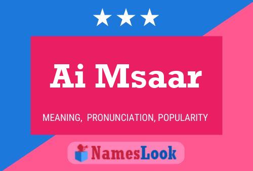 Ai Msaar Name Poster