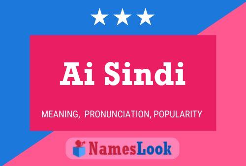 Ai Sindi Name Poster