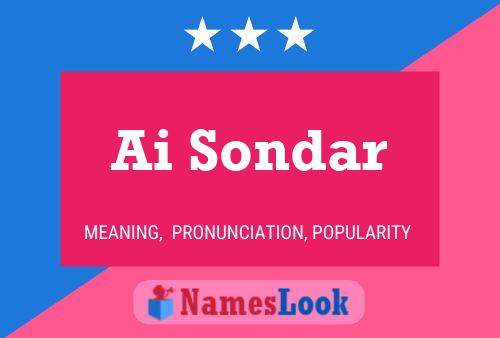 Ai Sondar Name Poster