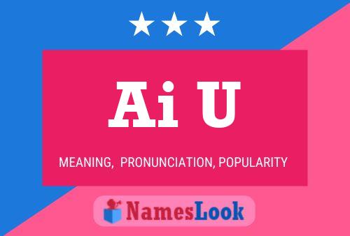 Ai U Name Poster