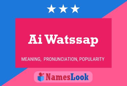 Ai Watssap Name Poster