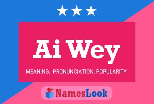 Ai Wey Name Poster