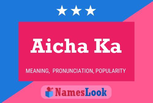 Aicha Ka Name Poster