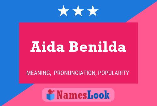 Aida Benilda Name Poster