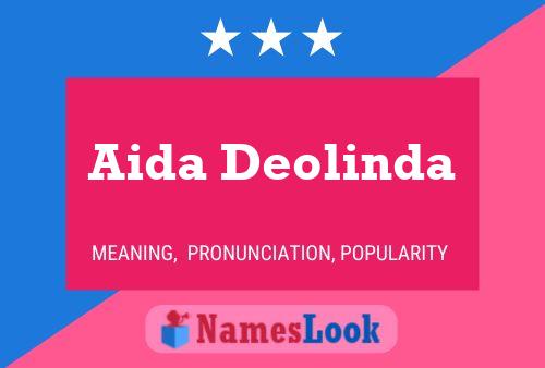 Aida Deolinda Name Poster