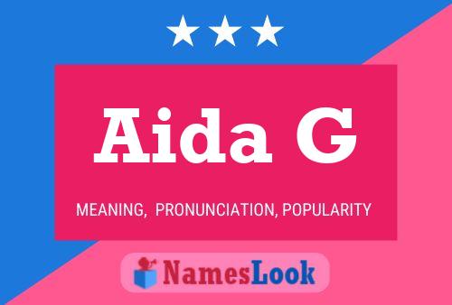 Aida G Name Poster