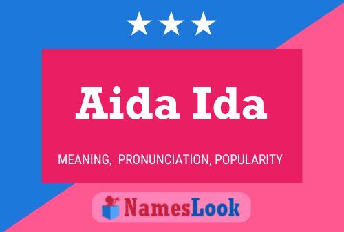 Aida Ida Name Poster