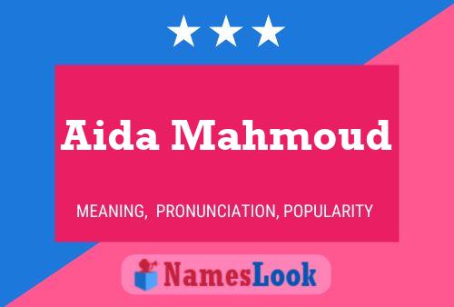 Aida Mahmoud Name Poster