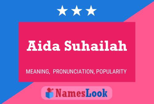 Aida Suhailah Name Poster