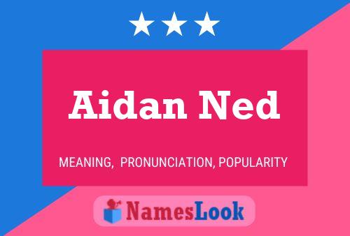 Aidan Ned Name Poster