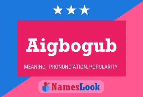 Aigbogub Name Poster