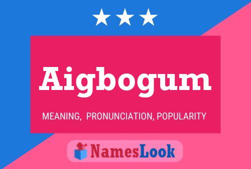 Aigbogum Name Poster