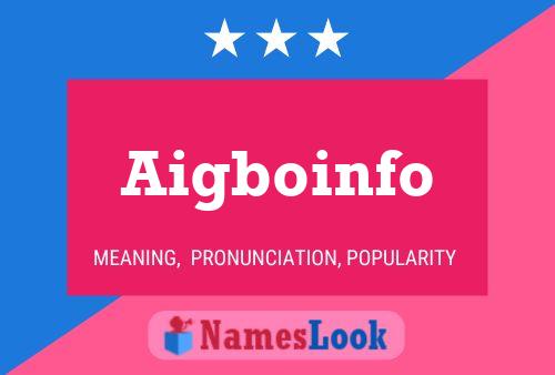 Aigboinfo Name Poster