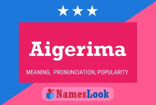 Aigerima Name Poster