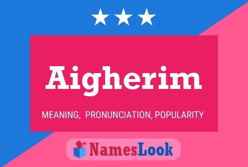 Aigherim Name Poster