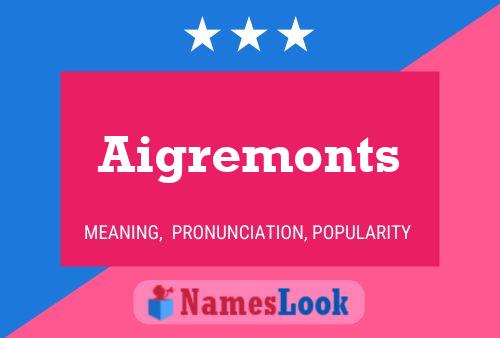 Aigremonts Name Poster