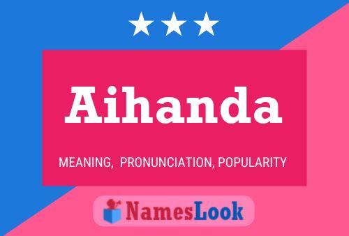 Aihanda Name Poster