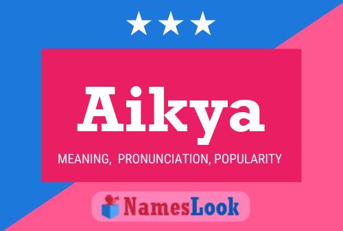 Aikya Name Poster