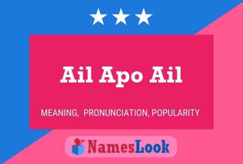 Ail Apo Ail Name Poster