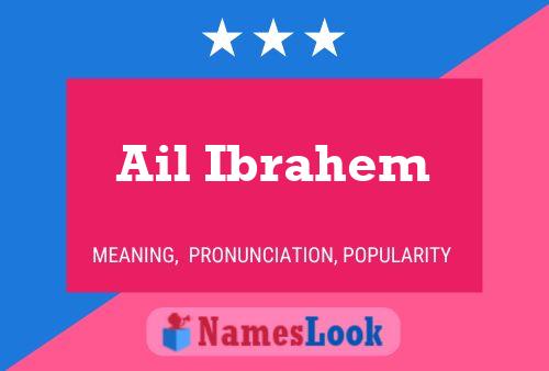 Ail Ibrahem Name Poster