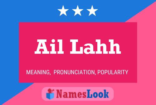 Ail Lahh Name Poster