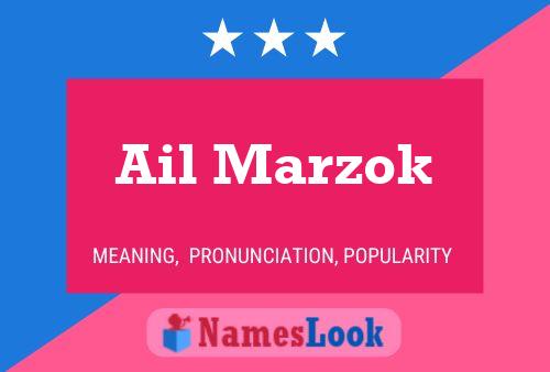 Ail Marzok Name Poster