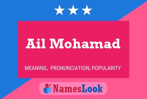 Ail Mohamad Name Poster