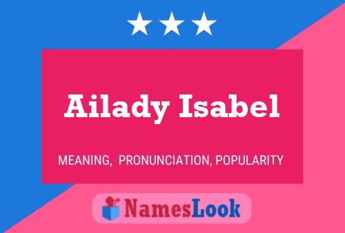 Ailady Isabel Name Poster