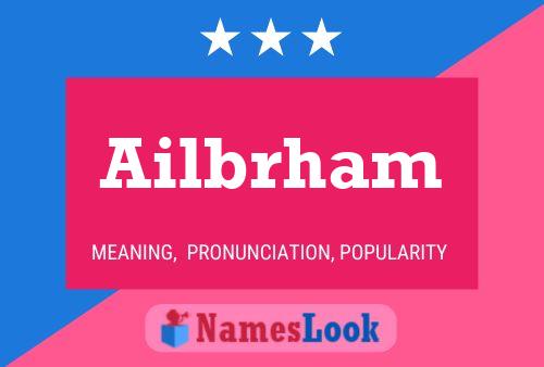 Ailbrham Name Poster