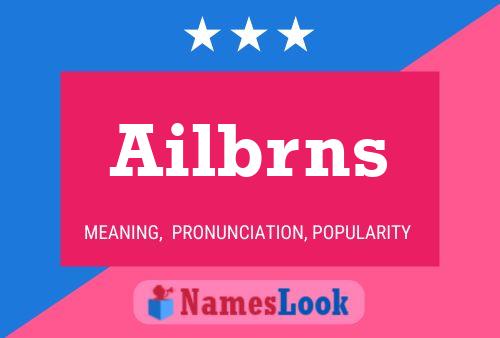 Ailbrns Name Poster