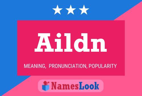 Aildn Name Poster