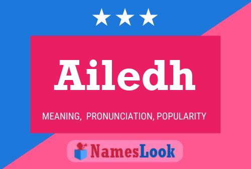 Ailedh Name Poster