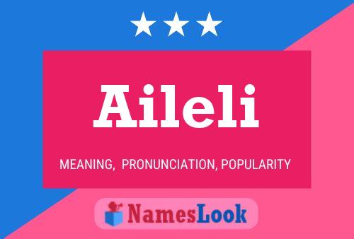 Aileli Name Poster