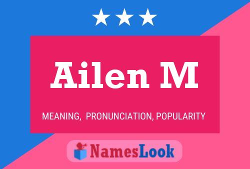 Ailen M Name Poster