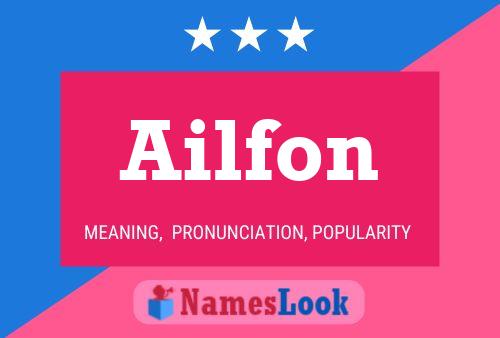 Ailfon Name Poster