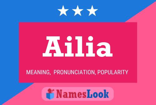 Ailia Name Poster