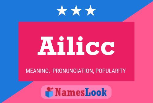 Ailicc Name Poster