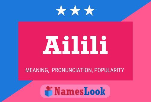 Ailili Name Poster