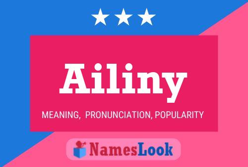 Ailiny Name Poster