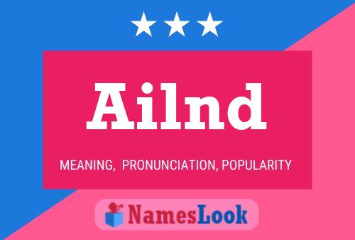 Ailnd Name Poster