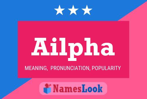 Ailpha Name Poster