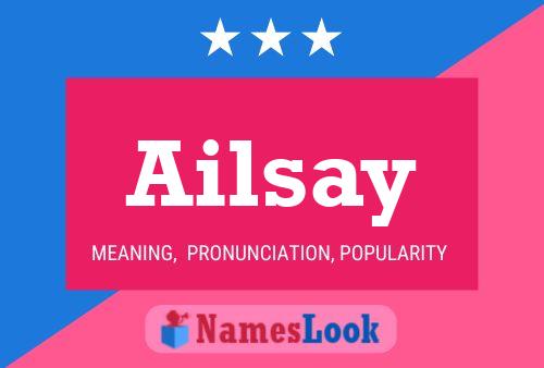 Ailsay Name Poster