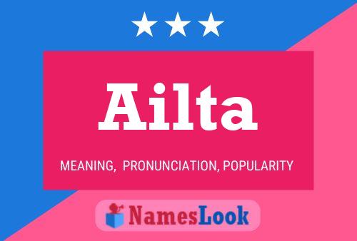 Ailta Name Poster