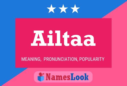 Ailtaa Name Poster