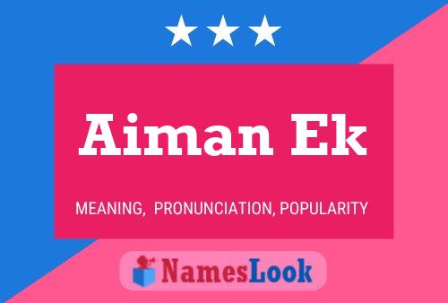 Aiman Ek Name Poster