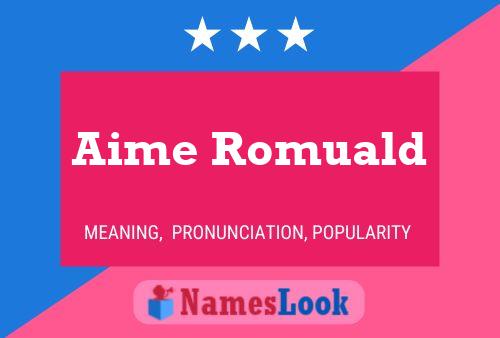 Aime Romuald Name Poster