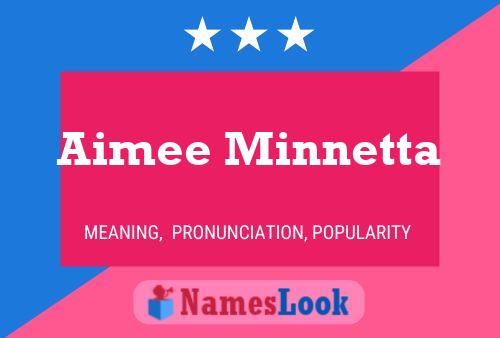 Aimee Minnetta Name Poster