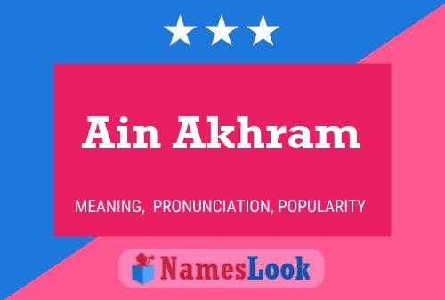 Ain Akhram Name Poster