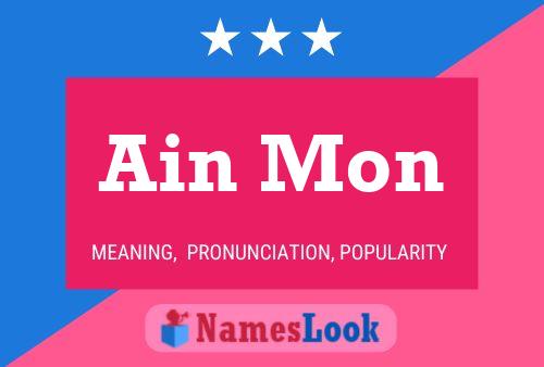 Ain Mon Name Poster